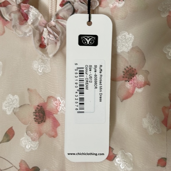 Chi Chi London ruffle printed mini dress NWT - Picture 3 of 3